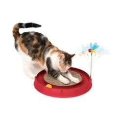 Catit Play Katzenspielzeug Mit Kratzfläche -Myd Pet Geschaft catit play ball toy with scratch pad 123866 0500 none