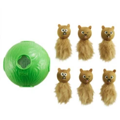 Boon Nina Ottosson Dog Snuffle N' Treat Ball -Myd Pet Geschaft dog snuffle n treat ball 223613 0500 none