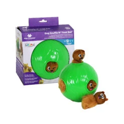 Boon Nina Ottosson Dog Snuffle N' Treat Ball -Myd Pet Geschaft dog snuffle n treat ball 223617 2000 none