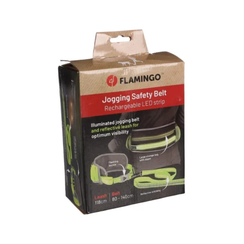 Flamingo Joggingleine Mit Hüftgurt LED -Myd Pet Geschaft flamingo jogginglijn met heupriem led 228847 1000 none