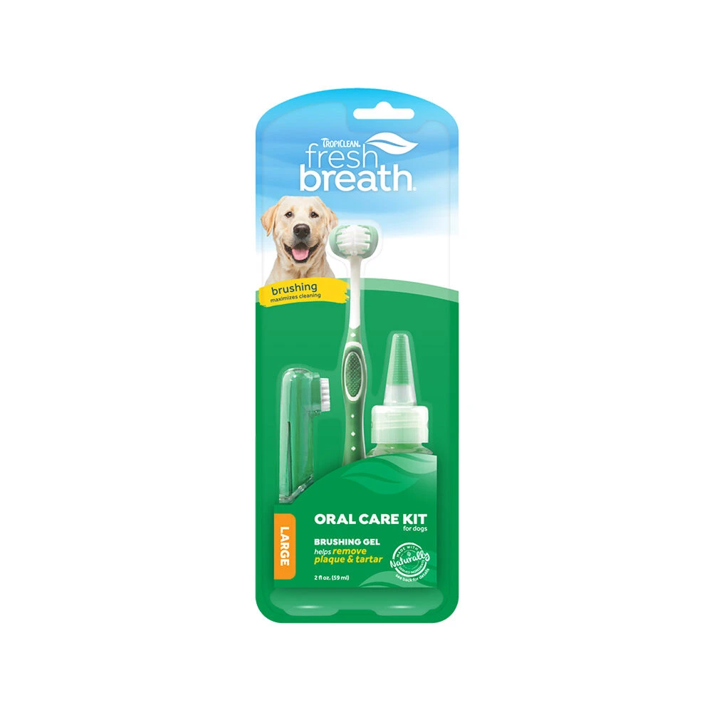 TropiClean Fresh Breath OralCareGel Kit Hunde 1 TropiClean Fresh Breath OralCareGel Kit Hunde