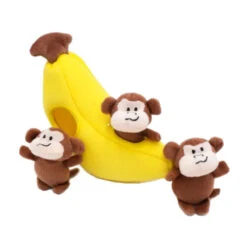 ZippyPaws Zippy Burrow Monkey 'n Banana 5 ZippyPaws Zippy Burrow Monkey 'n Banana -Myd Pet Geschaft zippypaws zippy burrow monkey n banana 221061 0500 none