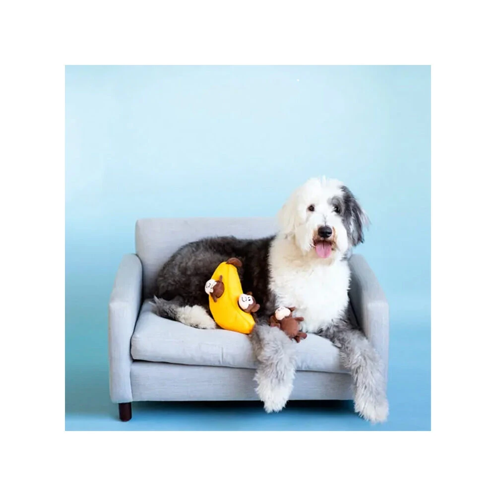 ZippyPaws Zippy Burrow Monkey 'n Banana 2 ZippyPaws Zippy Burrow Monkey 'n Banana – Bild 2